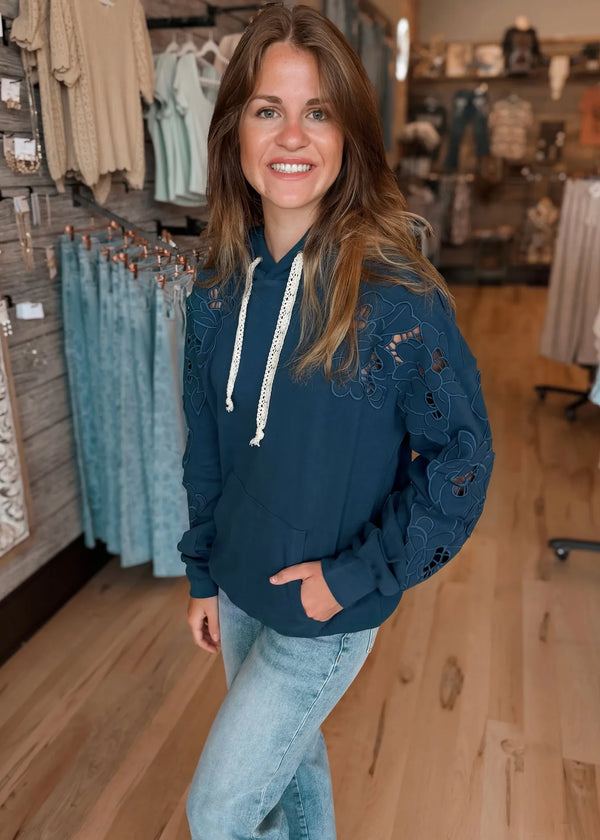 Ampersand Avenue - University Hoodie - Love Story Midnight Blue