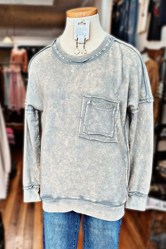 Evermore Mineral Wash Pullover