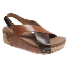 Load image into Gallery viewer, Pierre Dumas Tricia 2 Wedge Sandal TAN