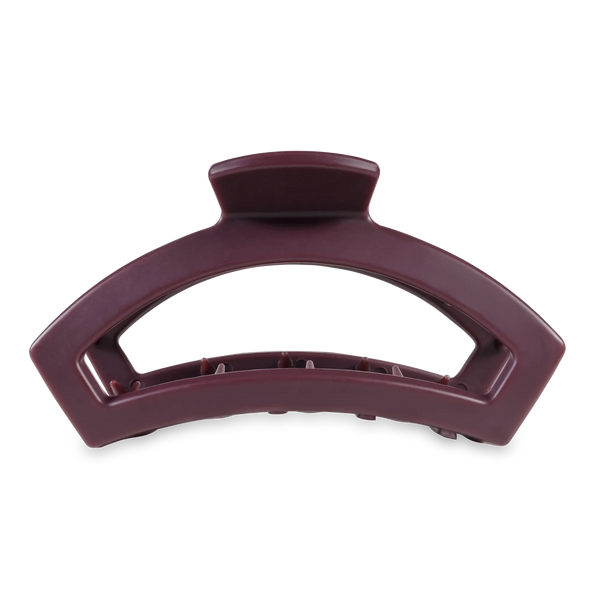 TELETIES - Open Hair Clip | Large | Burgundy Bliss