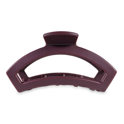 TELETIES - Open Hair Clip | Large | Burgundy Bliss