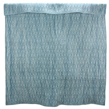 Load image into Gallery viewer, Blue textured blanket with geometric pattern on a white background