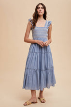 Load image into Gallery viewer, Brindle Grace Smocked Maxi Dress