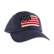Load image into Gallery viewer, Chenille USA Flag Patch Ball Cap