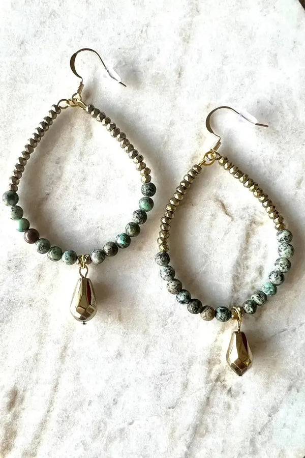Dylan Designs - Larissa Earrings African Turquoise