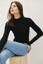 Load image into Gallery viewer, Basic Ribbed Mockneck Sweater