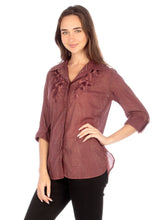 Load image into Gallery viewer, Iris Vintage Button Down Top