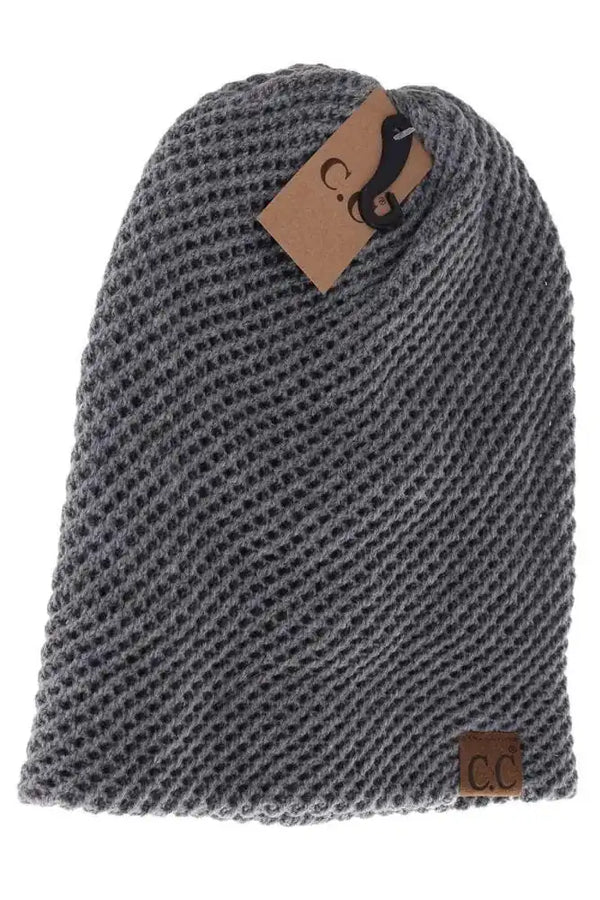 C.C Beanie - Unisex Slouchy C.C Beanie Lt. Grey