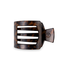 Load image into Gallery viewer, TELETIES - Square Flat Hair Clip | Med. | Tortoise