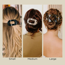 Load image into Gallery viewer, TELETIES - Round Flat Hair Clip | Small | Blonde Tortoise
