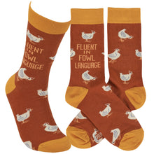 Load image into Gallery viewer, Primitives by Kathy - Fowl Language Socks