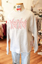 Load image into Gallery viewer, XOXO Bows Patchwork Sweatshirt