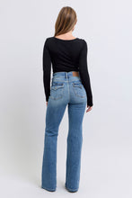 Load image into Gallery viewer, JUDY BLUE High Waist Two Button Flare With Button Flap Pockets