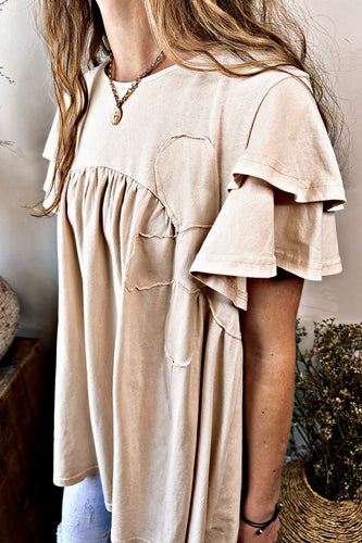 Dusty Rose Petal Top