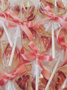 Strawberry Champagne Lollipops