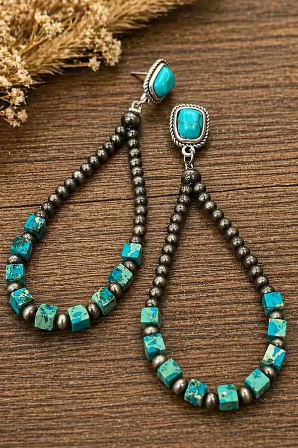 Canyon Drift Turquoise Drop Earrings