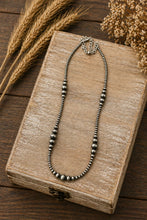 Load image into Gallery viewer, Silver Sage Cluster Bead Necklace