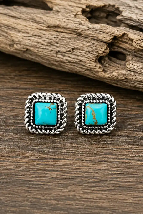 Canyon Turquoise Stud Earrings