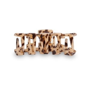 TELETIES - Classic Hair Clip | Medium | Blonde Tortoise