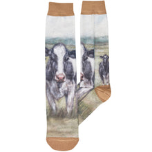 Load image into Gallery viewer, Primitives by Kathy - Dairy Cows Socks
