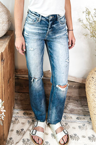 Mica High Rise Straight Leg Jeans
