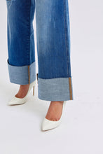 Load image into Gallery viewer, JUDY BLUE Retro Wide Leg Cuff Jean