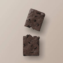 Load image into Gallery viewer, Two dark brown rectangular stones on a beige background