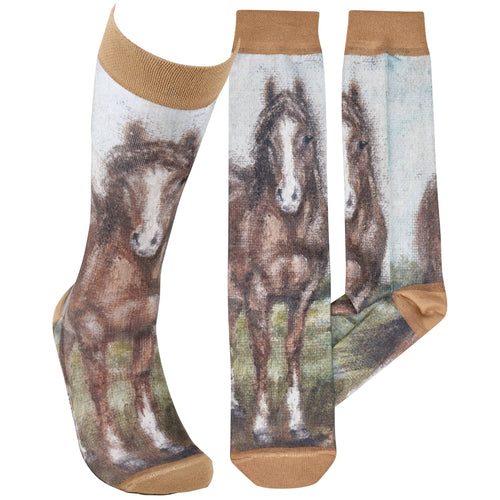 Primitives by Kathy - Horse Socks