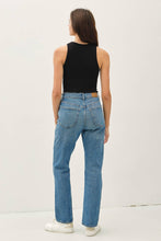Load image into Gallery viewer, Person wearing blue jeans and a black tank top on a white background