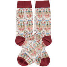Load image into Gallery viewer, Primitives by Kathy - Farmhouse Floral Socks