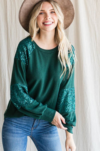 Green Sparkle Sweater