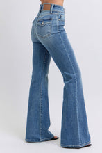 Load image into Gallery viewer, JUDY BLUE High Waist Two Button Flare With Button Flap Pockets