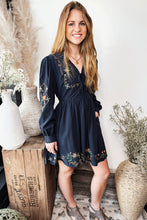 Load image into Gallery viewer, Embroidered Cotton Mini Dress