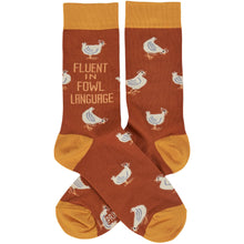 Load image into Gallery viewer, Primitives by Kathy - Fowl Language Socks