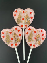 Load image into Gallery viewer, Leopard Love Valentines Day Lollipops