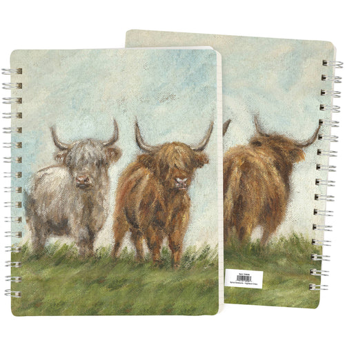 Primitives by Kathy - Highland Cows Spiral Notebook