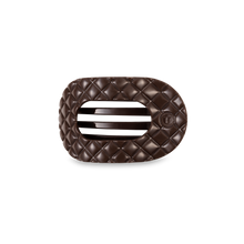 Load image into Gallery viewer, TELETIES - Flat Round Hair Clip | Small | Truly Taupe Quilted