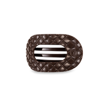 Load image into Gallery viewer, TELETIES - Flat Round Hair Clip | Small | Truly Taupe Quilted
