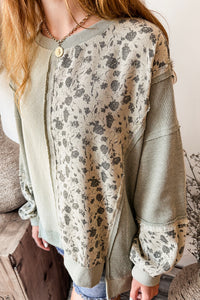 Willow Sage Patchwork Pullover