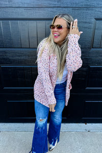 PRE-ORDER BLAKELEY Miley Dot Cardigan Peach