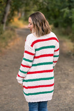 Load image into Gallery viewer, Christmas Stripe Cardigan