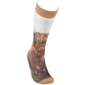 Primitives by Kathy - Highland Cows Socks