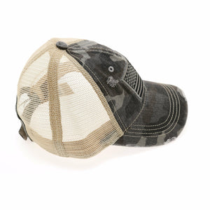 USA Flag Camouflage Mesh Back Classic Ball Cap