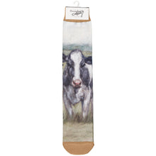Load image into Gallery viewer, Primitives by Kathy - Dairy Cows Socks
