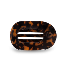 Load image into Gallery viewer, TELETIES - Round Flat Hair Clip | Small | Tortoise