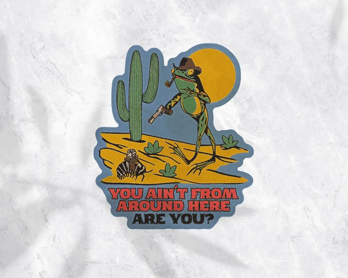 Toad Cowboy Sticker