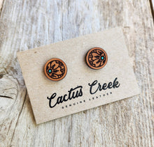 Load image into Gallery viewer, Millie Leather Stud Earrings