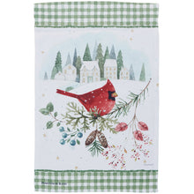 Load image into Gallery viewer, Primitives by Kathy - Winter Cardinal Garden Flag