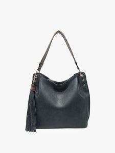 Jen & Co. - Amber Tassel Hobo Bag: Brown