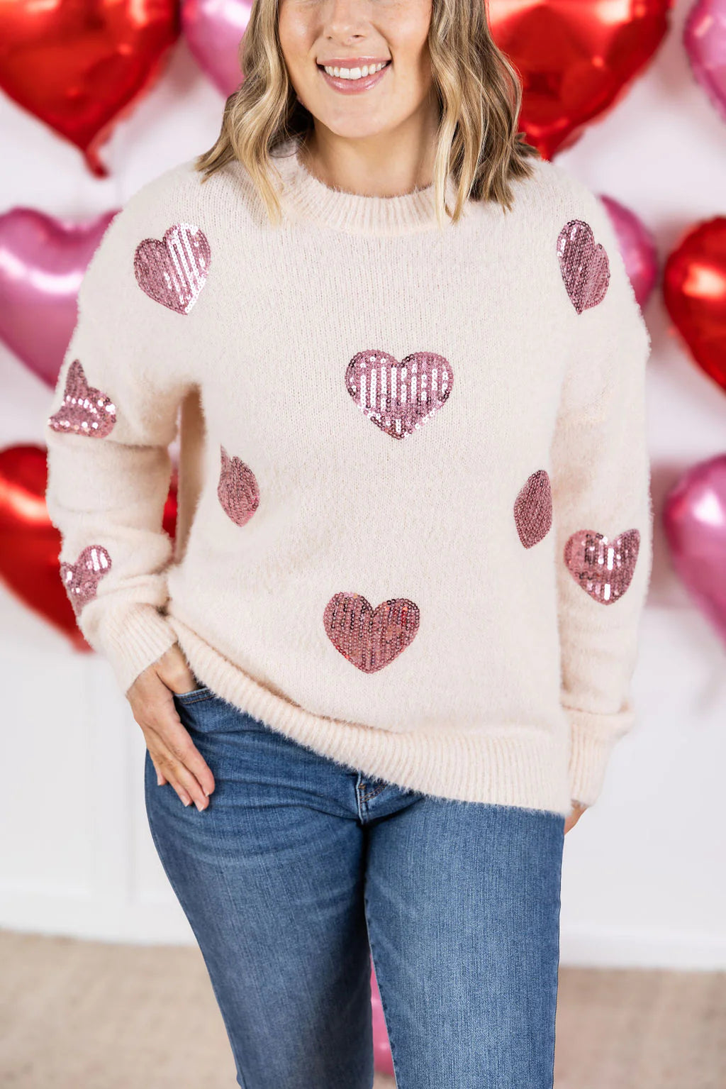 Sparkle Heart Sweater